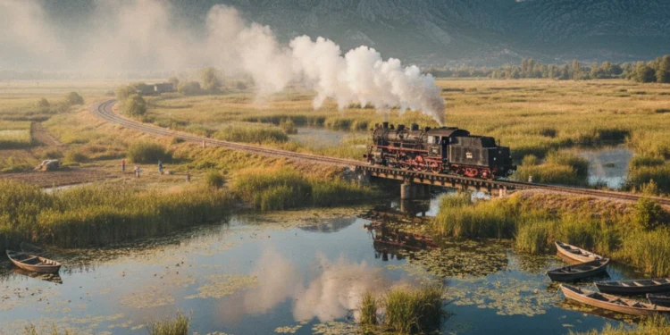 Parni vlak prolazi kroz dolinu Neretve kao simbol hercegovačkih željezničara