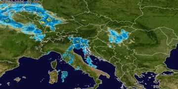 Radarska prognoza HRT Meteo za 3. veljače 2026. prikazuje kišu i upozorenja za skliske kolnike u Hrvatskoj.